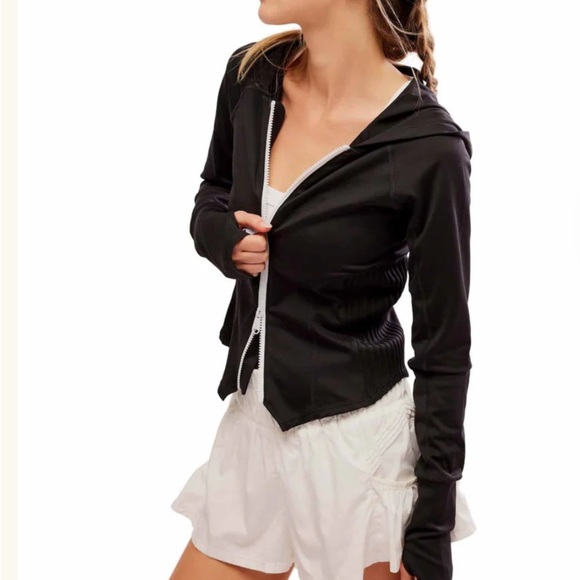 FP Movement by Free People Jackets & Blazers - Free People Movement Playin’ for Keeps Track Jackets. Black and White XL